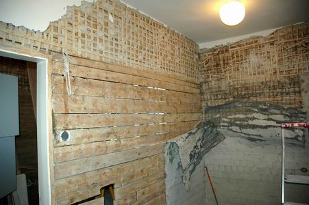 Kitchen bare wall